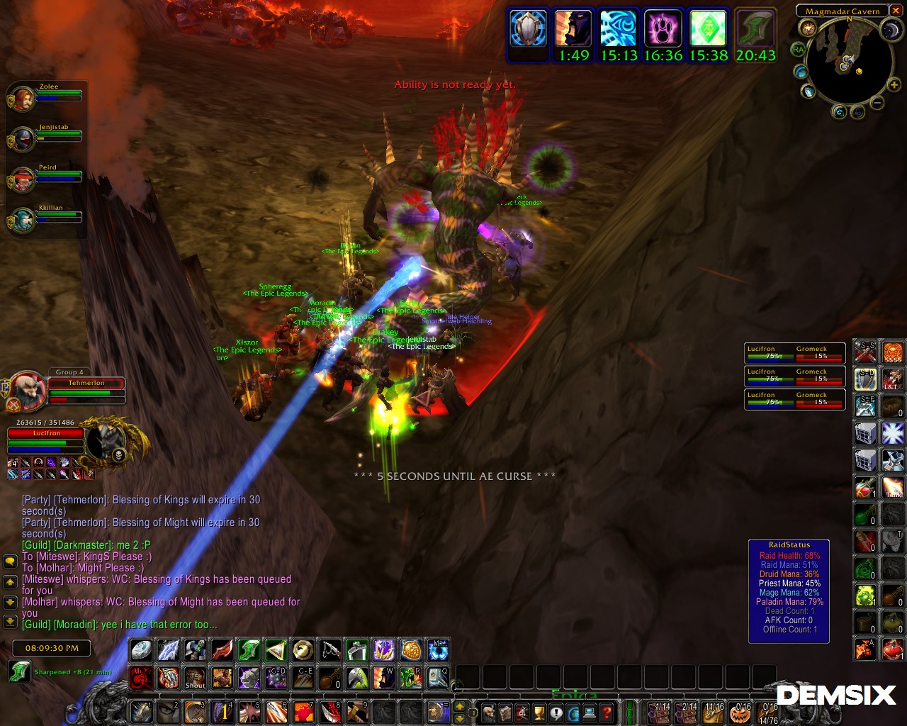 Vanilla World of Warcraft gameplay screenshot.